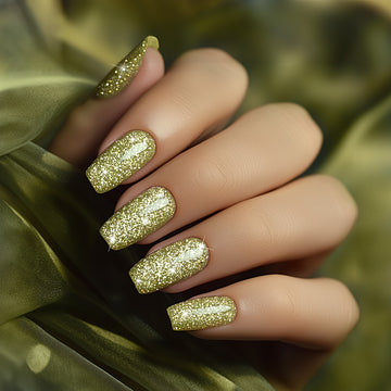 Flash Sale Olive Sparkle – Reflective Glitter Gel Nail Polish 7.5ml #55 - Limited Time 57% OFF