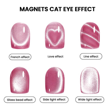3-in-1 Heart Cat Eye Magnet Nail Wand – Multi-Effect Magnetic Nail Art Tool