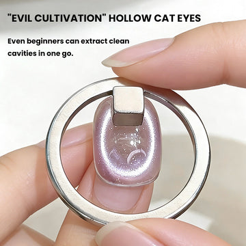 Circle Cat Eye Ring Magnet - Hollow Circular Nail Art Magnetic Tool