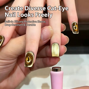 Create diverse cat-eye nail looks with the 6-in-1 cat eye magnet tool for stunning designs and easy application.