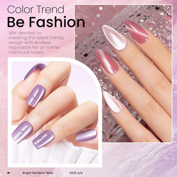 Spring Whisper - Moonlit Velvet Cat Eye Gel Nail Polish 6 Colors Set 7.5ml