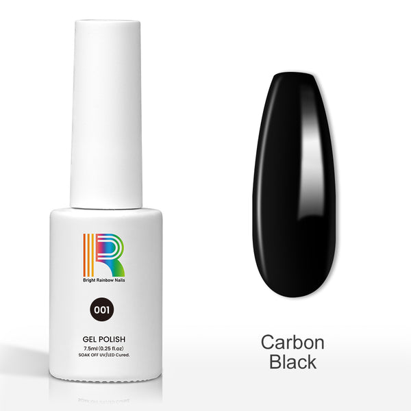Carbon Black - Basic colors gel nail polish 7.5ml #01