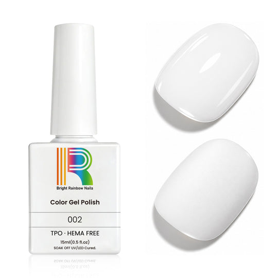 Titanium White Basic Colors Gel Nail Polish 15ml