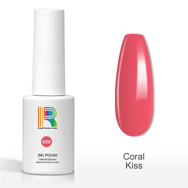 Coral Kiss - Basic colors gel nail polish 7.5ml #30