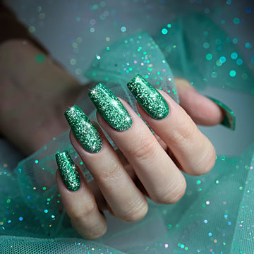 Flash Sale Evergreen Sparkle – Reflective Glitter Gel Nail Polish 7.5ml #37 - Limited Time 57% OFF