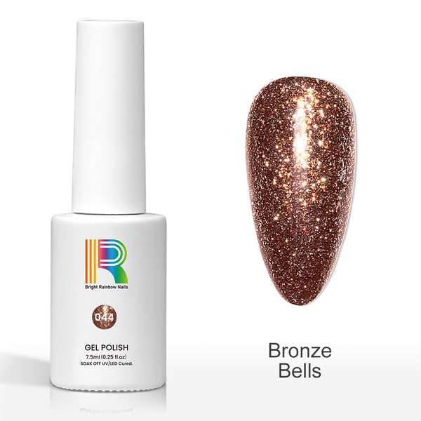 Bronze Bells - Matallic Glitter gel nail polish 7.5ml #44