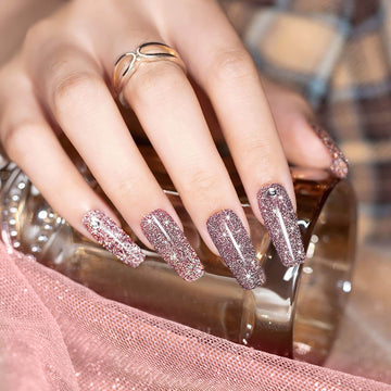 Flash Sale Blushing Petals – Reflective Glitter Gel Nail Polish 7.5ml #50 - Limited Time 57% OFF