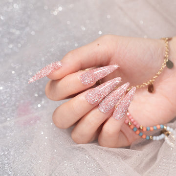 Flash Sale Peach Fizz – Reflective Glitter Gel Nail Polish 7.5ml #52 - Limited Time 57% OFF