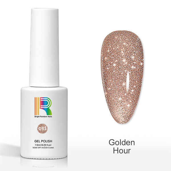 Golden Hour - Reflective Glitter gel nail polish 7.5ml #53
