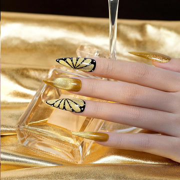 Flash Sale Golden Shine Glitter Shiny Cat Eye Nail Gel Polish 7.5ml #58 - Limited Time 53% OFF
