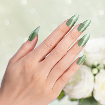 Flash Sale Ethereal Sage Holographic Shimmer Cat Eye Nail Gel Polish 7.5ml #70 - Limited Time 57% OFF