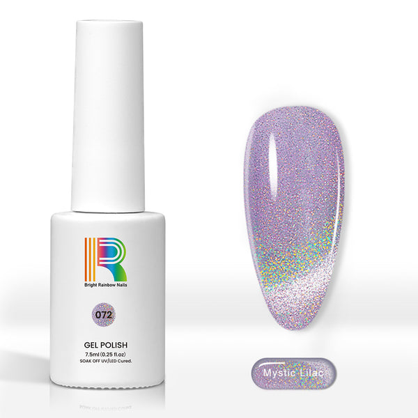Mystic Lilac - Holographic Shimmer Cat Eye Nail Gel Polish 7.5ml #72