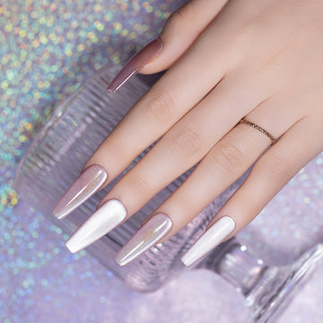 Flash Sale Dusky Rose – Holographic Shimmer Cat Eye Gel Nail Polish 7.5ml #73 - Limited Time 57% OFF