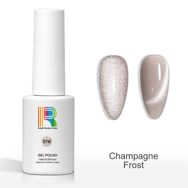 Champagne Frost - Nude Velvet Cat Eye Nail Gel Polish 7.5ml #76