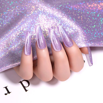 Flash Sale Lavender Haze – Aurora Velvet Cat Eye Gel Nail Polish 7.5ml #83 - Limited Time 57% OFF