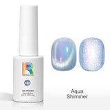 Flash Sale Aqua Shimmer Aurora Velvet Cat Eye Nail Gel Polish 7.5ml #084 - Limited Time 50% OFF