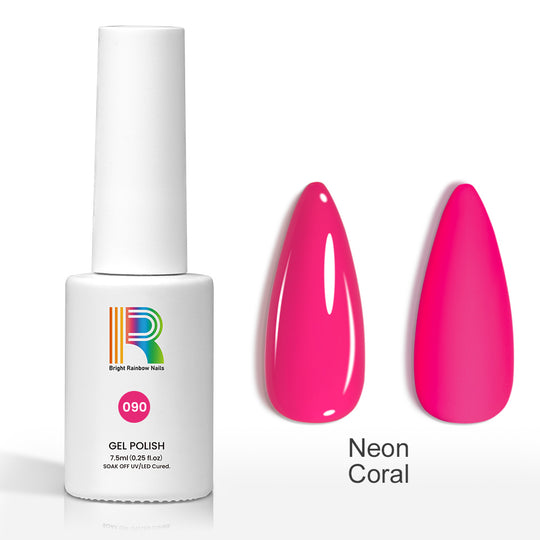 Flash Sale Neon Coral – Hot Red-Orange Gel Nail Polish 7.5ml #90 - Limited Time 57% OFF