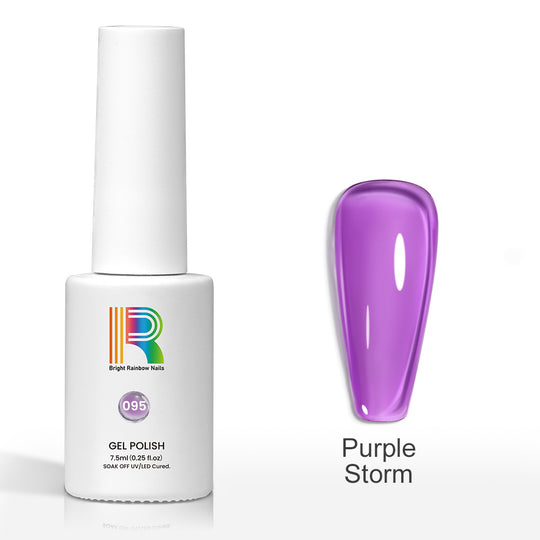 Flash Sale Purple Storm – Cool Violet Jelly Gel Nail Polish 7.5ml #95 - Limited Time 57% OFF