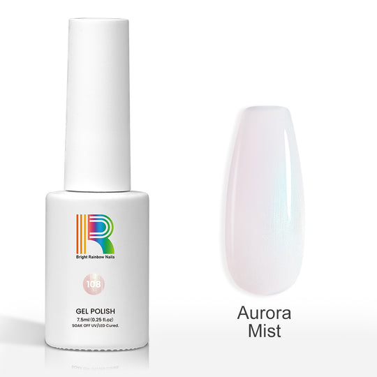 Flash Sale Aurora Mist Iridescent White with Blue-Green Shift Gel Polish 7.5ml #108 - Limited Time 53% OFF