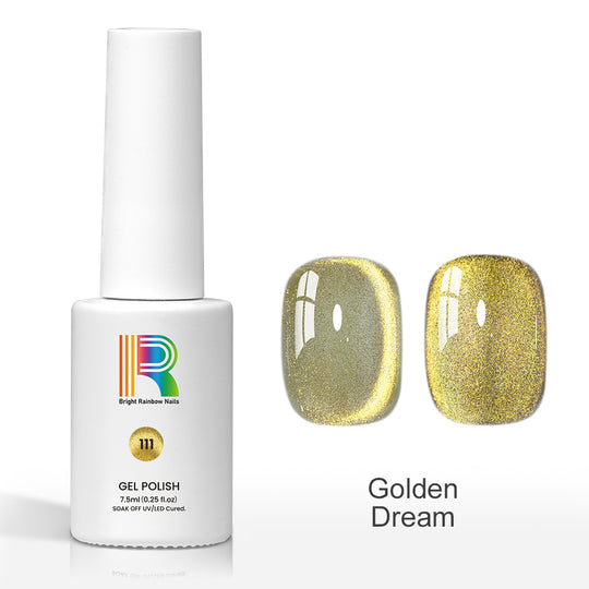 Flash Sale Golden Dream – Glitter Shiny Cat Eye Gel Polish 7.5ml #111 - Limited Time 57% OFF
