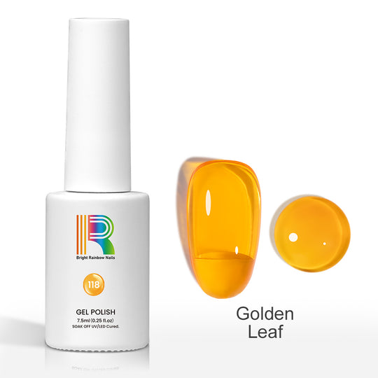Flash Sale Golden Leaf – Sheer Yellow Jelly Gel Polish 7.5ml #118 - Limited Time 57% OFF