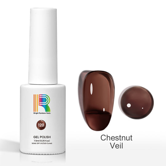 Flash Sale Chestnut Veil – Deep Brown Jelly Gel Polish 7.5ml #120 - Limited Time 57% OFF