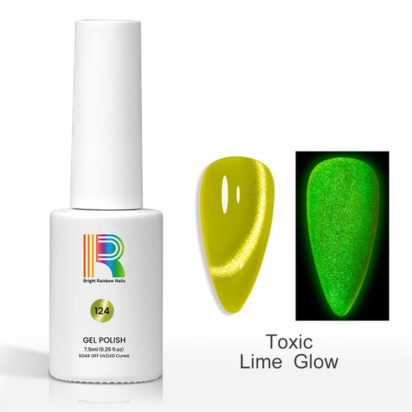 Toxic Lime – Neon Glow-in-the-Dark Gel Polish 7.5ml #124
