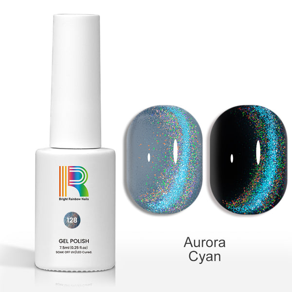 Aurora Cyan – Laser Cat Eye Magnetic Gel Polish 7.5ml #128