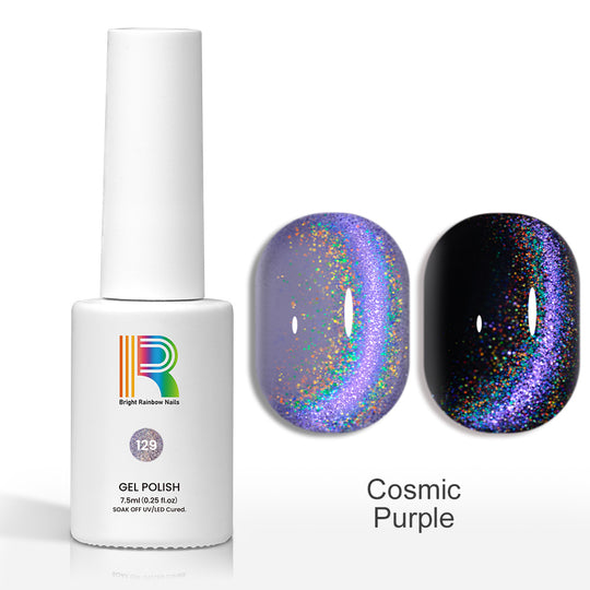 Cosmic Purple – Laser Cat Eye Magnetic Gel Polish 7.5ml #129