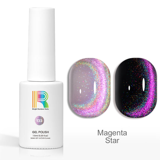 Flash Sale Magenta Star – Laser Cat Eye Magnetic Gel Polish 7.5ml #133 - Limited Time 57% OFF