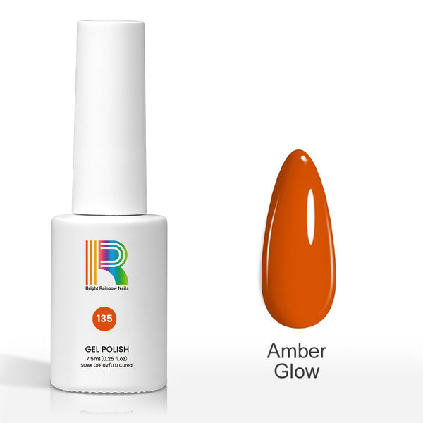 Amber Glow – Burnt Orange Gel Polish 7.5ml #135