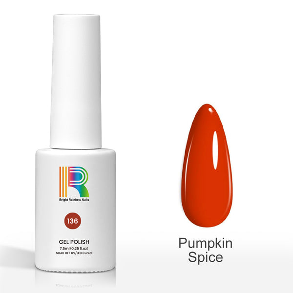 Pumpkin Spice – Vibrant Orange Gel Polish 7.5ml #136