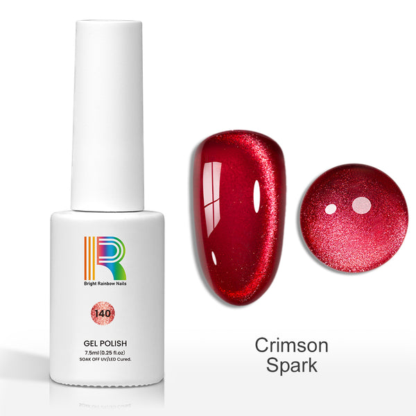 Crimson Spark – Ruby Red Cat Eye Gel Polish 7.5ml #140