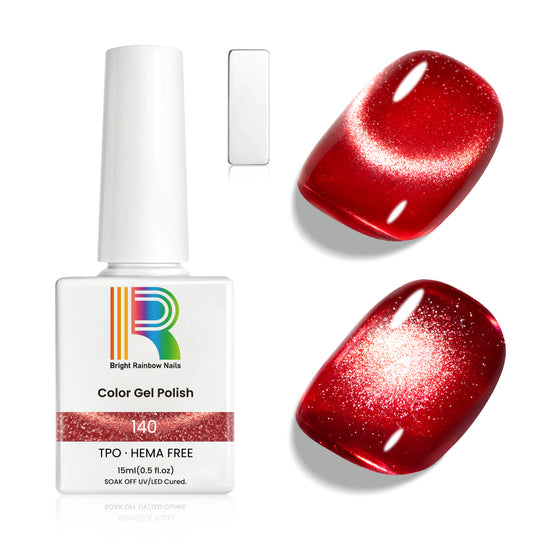 Ruby Red Cat Eye Gel Polish 15ml #140 - TPO & HEMA Free
