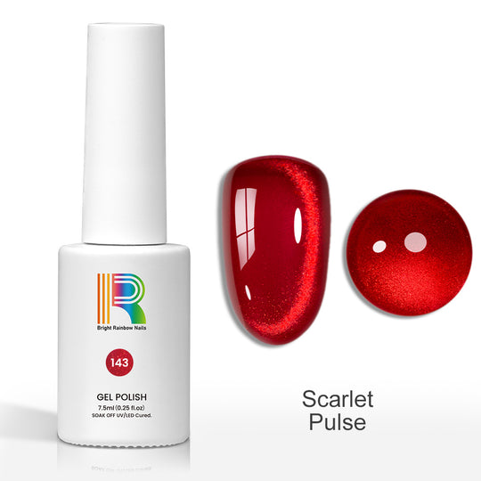 Flash Sale Scarlet Pulse – Deep Red Cat Eye Gel Polish 7.5ml #143 - Limited Time 57% OFF