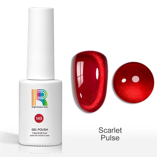 Scarlet Pulse – Deep Red Cat Eye Gel Polish 7.5ml #143