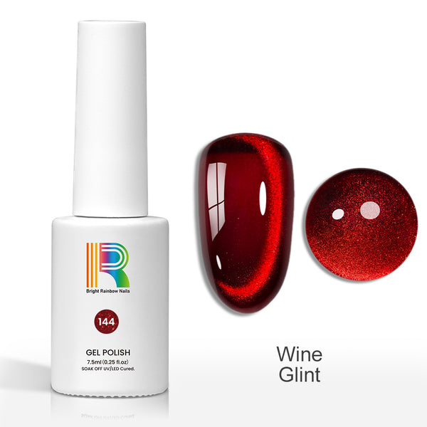 Wine Glint –Glossy Burgundy Cat Eye Gel Polish 7.5ml #144