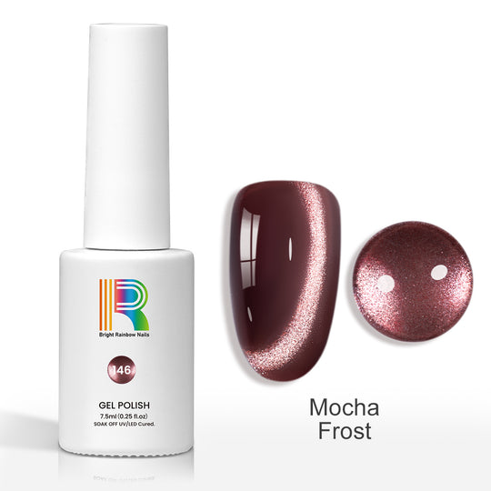 Flash Sale Mocha Frost – Rosy Taupe Frost Velvet Cat Eye Gel Polish 7.5ml #146 - Limited Time 57% OFF