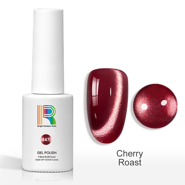 Cherry Roast – Bold Roasted Red Velvet Cat Eye Gel Nail Polish 7.5ml #147