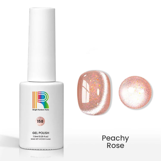 Flash Sale Peachy Rose – Warm Coral Pink Cat Eye Gel Polish 7.5ml #158 - Limited Time 57% OFF