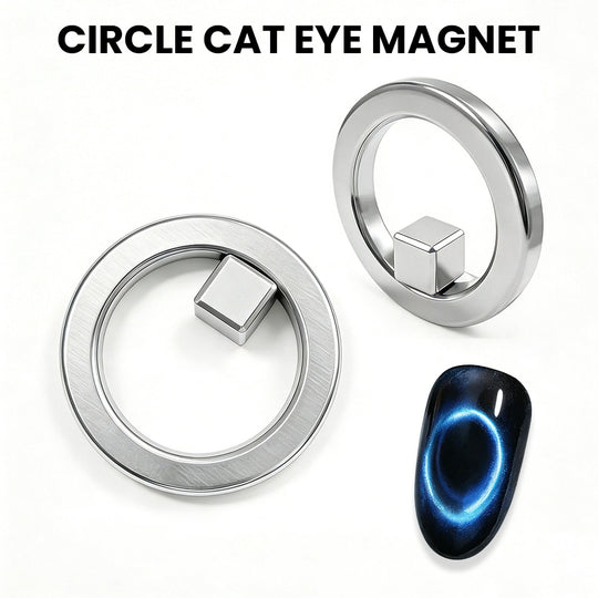 Circle Cat Eye Ring Magnet - Hollow Circular Nail Art Magnetic Tool