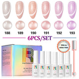 Velvet Nude 6-Color Cat Eye Gel Polish TPO HEMA Free 7.5ml