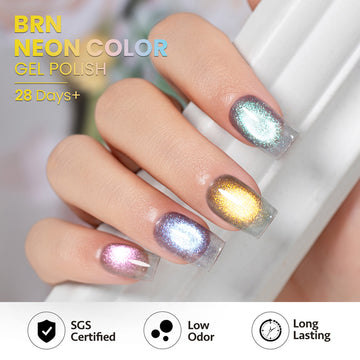 Dreamscape - Glitter Shiny Cat eye Gel Nail Polish 6 Colors Set 7.5ml