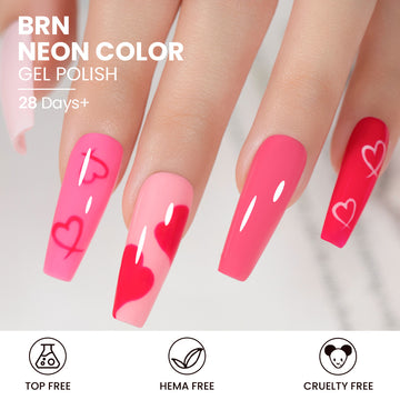 Pink Gradient- Nude to Rose Jelly Gel Polish Set 6 Colors 7.5ml