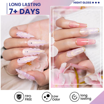 Mermaid Jelly 6-Color Jelly Gel Polish Set TPO HEMA Free 7.5ml