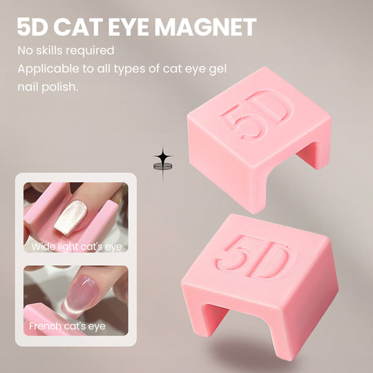 5D Cat Eye Magnet – Multi-Angle Magnetic Nail Tool for Cat Eye Gel Polish