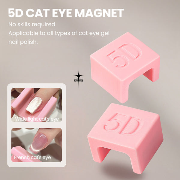 5D Cat Eye Magnet – Multi-Angle Magnetic Nail Tool for Cat Eye Gel Polish