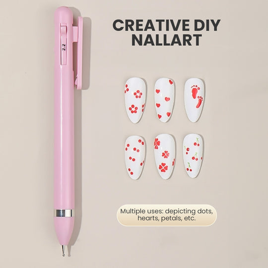 4-in-1 Nail Art Dotting Pen – Multi-Size Tool for Dots & Details