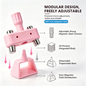 Rotating Glass Bead Cat Eye Tool for halo cat eye nail tool with strong magnetic columns and adjustable design.