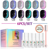 Starlight Galaxy - Laser Cat Eye Gel Polish 6 Colors Set 7.5ml